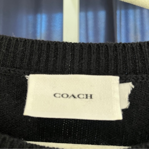 Coach navy soft C logo  sweater size XXL - Picture 4 of 4